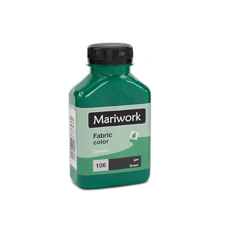 تصویر رنگ پارچه سبز ماری ورک Green mariwork color code 106_250ml Image