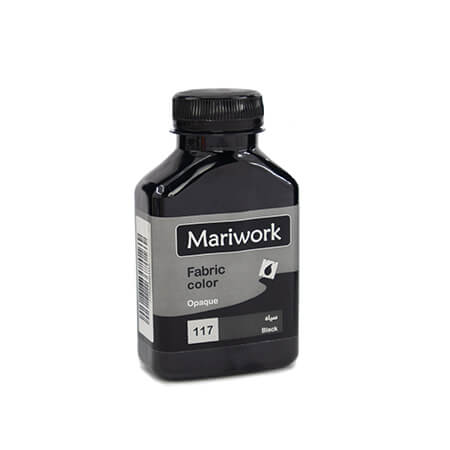 تصویر رنگ پارچه سیاه ماری ورک Black mariwork color code 118_2500ml Image