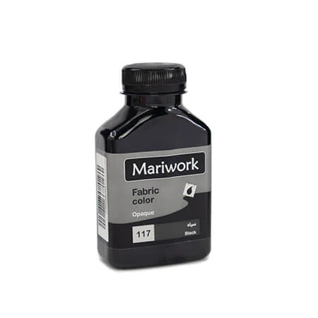 Black mariwork color code 118_2500ml Image تصویر رنگ پارچه سیاه ماری ورک Black mariwork color code 118_2500ml Image