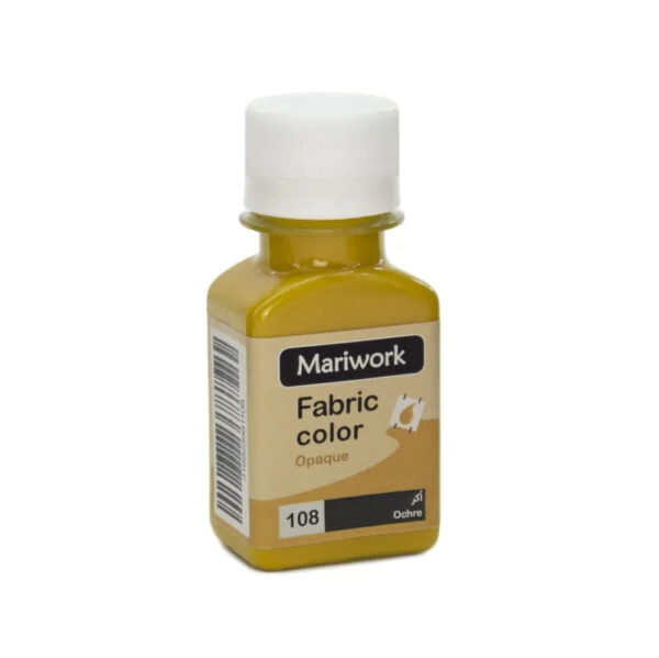 Ochre mariwork color code 108_60ml Image تصویر رنگ پارچه اُکر ماری ورک Ochre mariwork color code 108_60ml Image