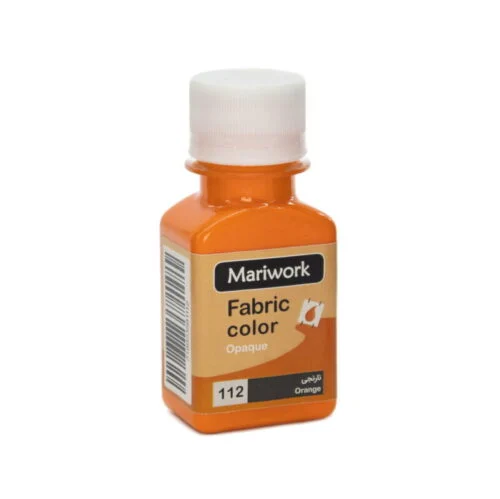 orange mariwork color code 112_60ml Image تصویر رنگ پارچه نارنجی ماری ورک orange mariwork color code 112_60ml Image