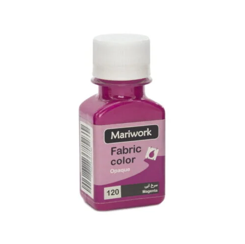 تصویر رنگ پارچه سرخ آبی ماری ورک magenta mariwork color code 120_60ml Image