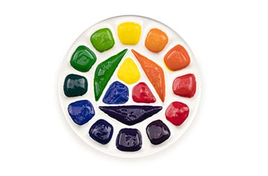 color wheel pallette