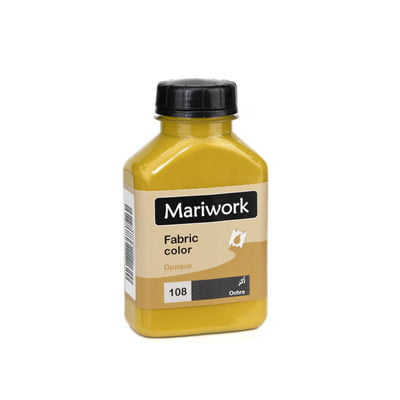 تصویر رنگ پارچه اُکر ماری ورک Ochre mariwork color code 108_250ml Image