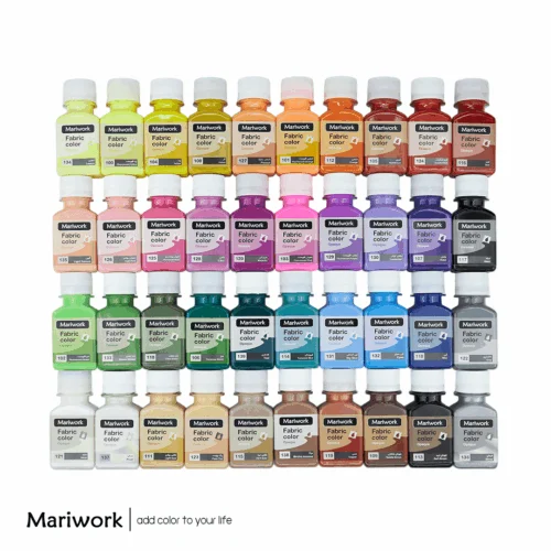 mariwork 40 ست 40 رنگ رنگهای پارچه ماریورک