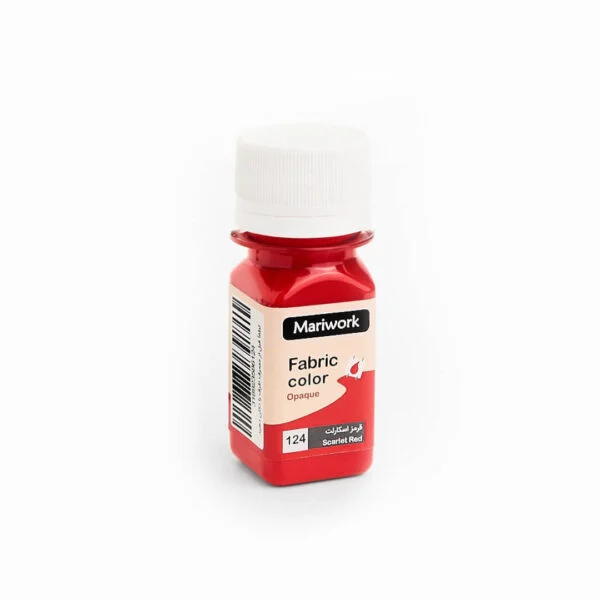 124 رنگ پارچه قرمز اسکارلت ماریورک | 124