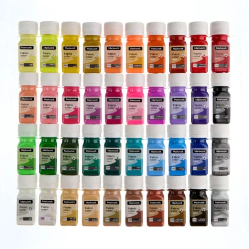 40colors 30ml set ست 40 رنگ رنگهای پارچه ماریورک | 30 میل